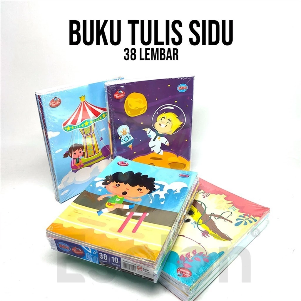 10pcs Buku Tulis SIDU Garis 38lembar / 1pack Buku Tulis SIDU 38lembar / Buku Tulis SIDU