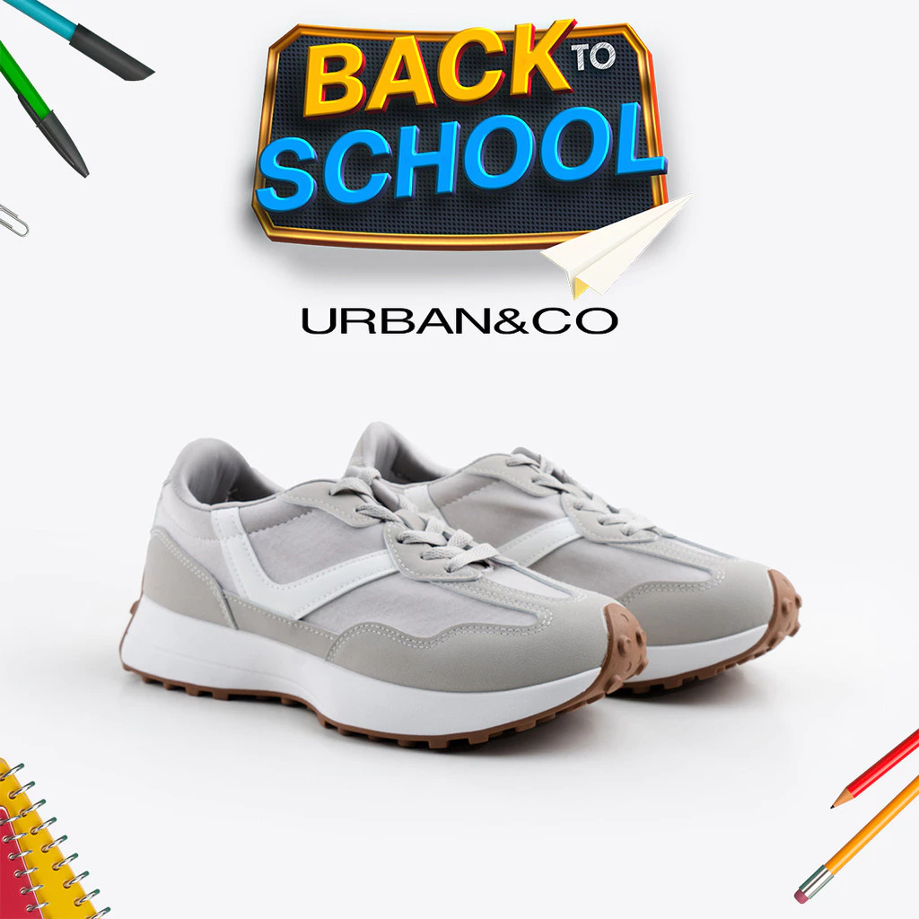 URBAN&CO Morgwen Essentials Sneakers Sport Sepatu Sekolah Kuliah Wanita