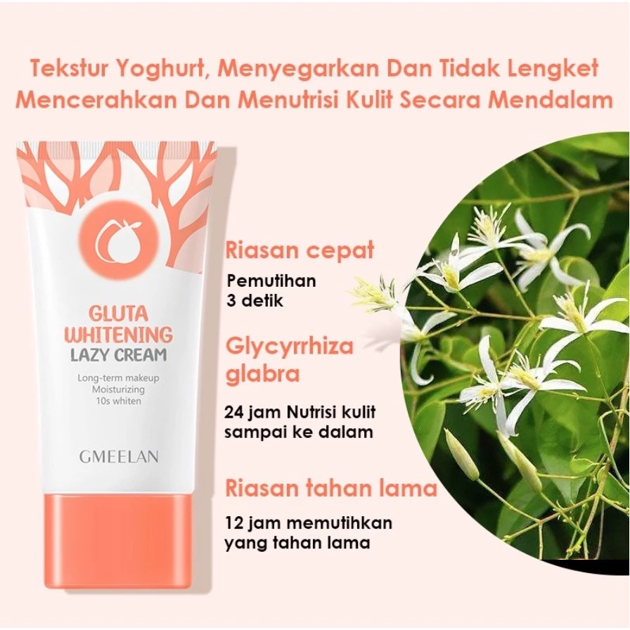ED 09/2026 BPOM GMEELAN Exfoliating Gel 50gr / Lazy Day Cream Moisturizer 30gr