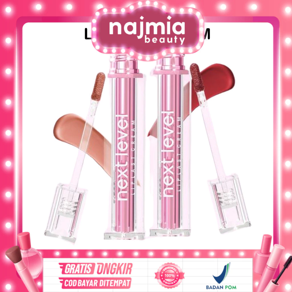 Najmia Ofc Hanasui Next Level Liplast Cream l Lip Cream Tahan Lama Pigmented Matte Finish Coverage
