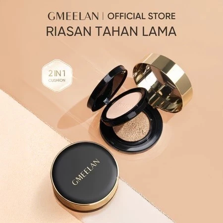 GMEELAN CUSHION Black Truffle Zinc PCA Antioksidan Air Cushion 7g+10g Meratakan Warna Kulit Foundation Factial Make Up bisa COD
