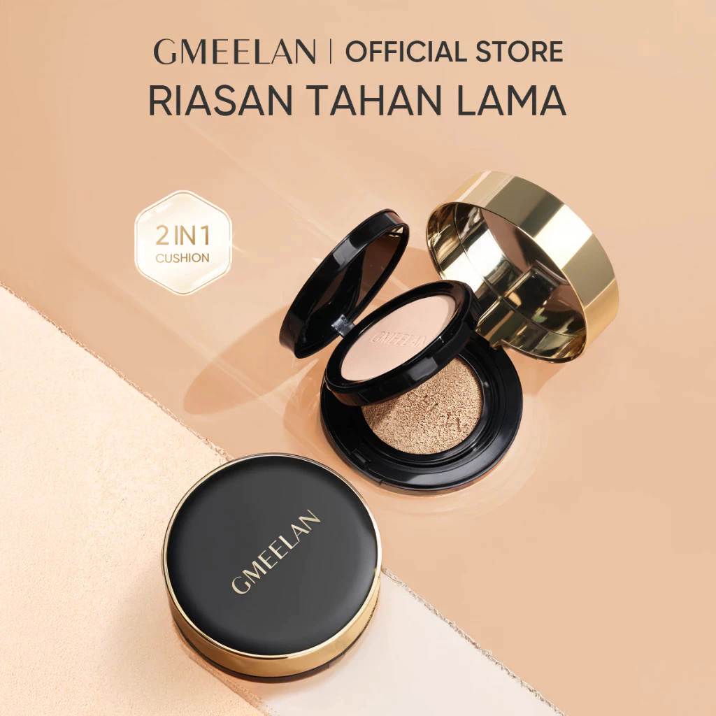 GMEELAN Black Truffle Zinc PCA Antioksidan Air Cushion 7g+10g Meratakan Warna Kulit
