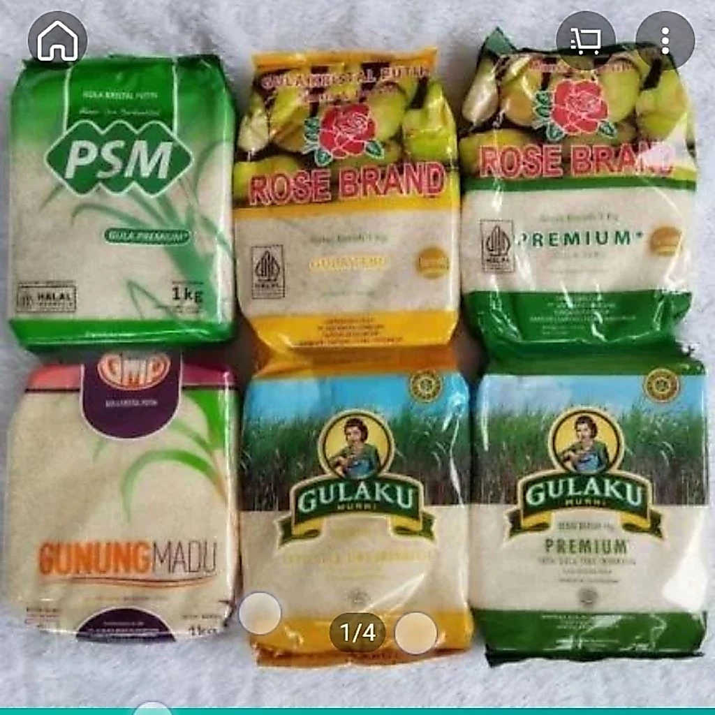( DIKIRIM HARI INI ) Banjarmasin Gula Pasir Premium 1 kg - Kemasan Pabrik, Berkualitas Tinggi
