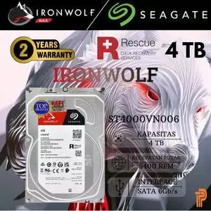 [PROMO]Seagate IronWolf 4TB ST4000VN006 3.5" SATA 5400RPM Garansi 3 Tahun MFI Indonesia- Falcon Tech