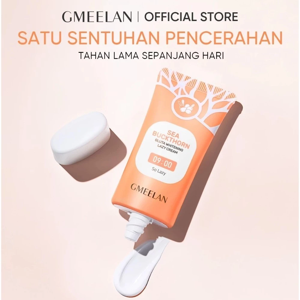 GMEELAN Sea Buckthorn Gluta Whitening Lazy Cream 30g Pemutih dan Pelembab Wajah [BISA COD]