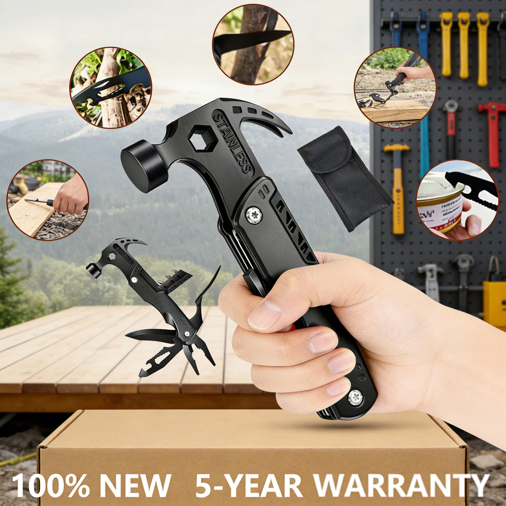 PALU MULTIFUNGSI/Palu Tang Lipat Multifunctional Axe Hammer Survival Tools/alat multifungsi/palu multifungsi/palu tang lipat/tang lipat