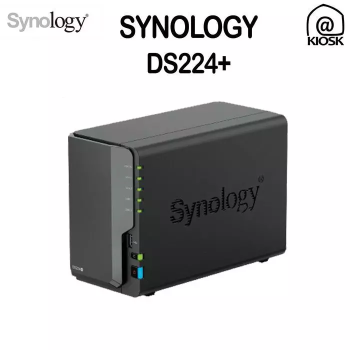 Synology DS224+ / Diskstation 2 Bay NAS Server / Paket HDD SSD - Diskless- DHI